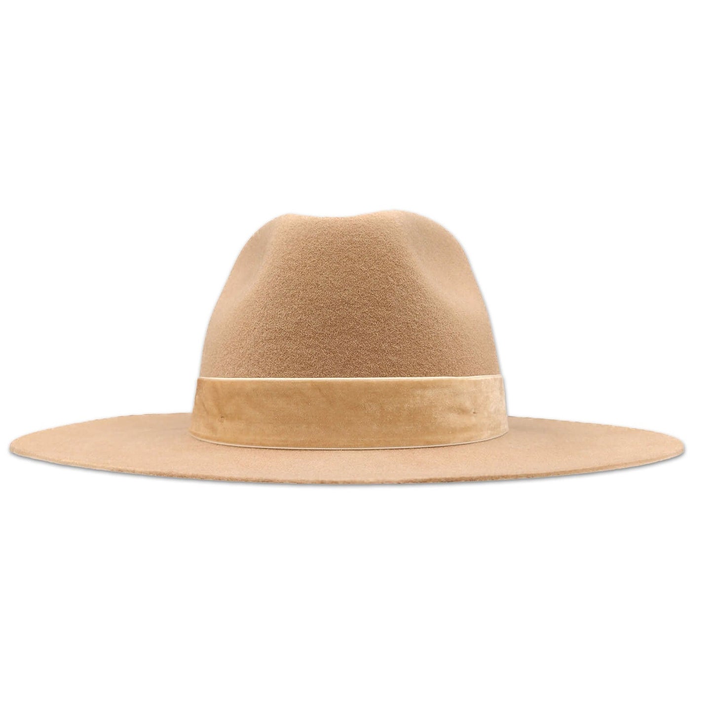 Fedora Flat Light Brown Hat