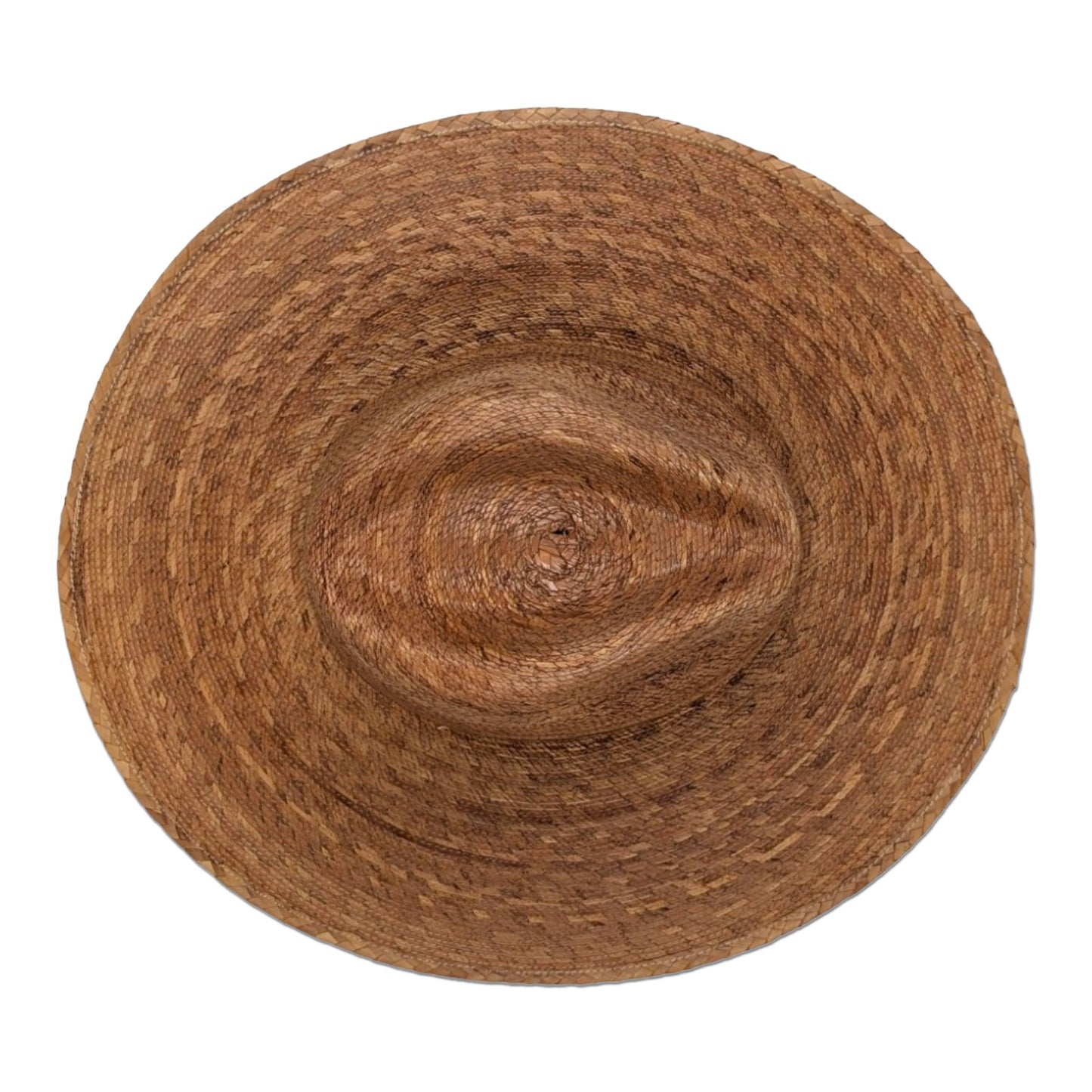 Straw Fedora Hat 4.75" Brim Dark