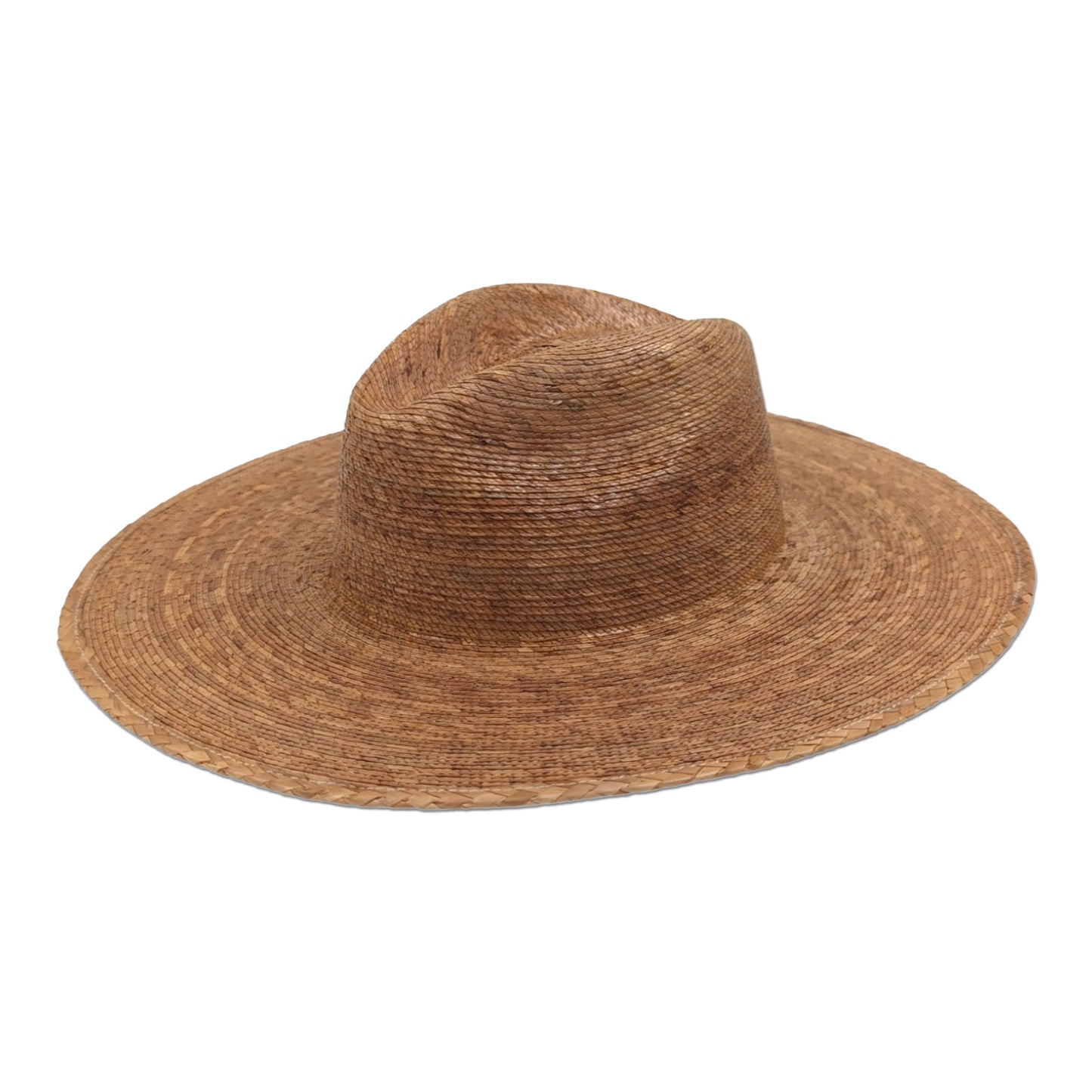 Straw Fedora Hat 4.75" Brim Dark