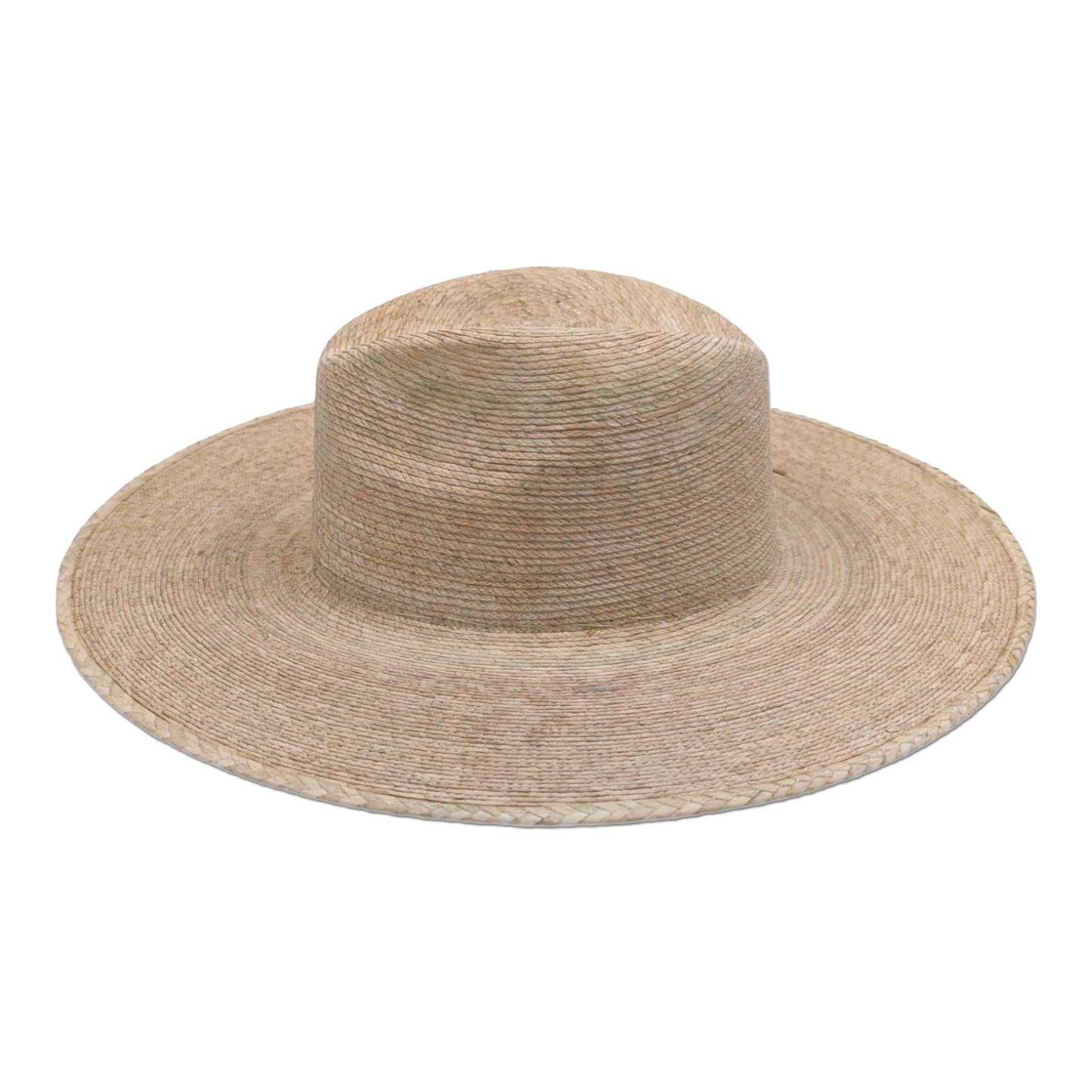 Straw Fedora Hat 4.75" Brim Off-White