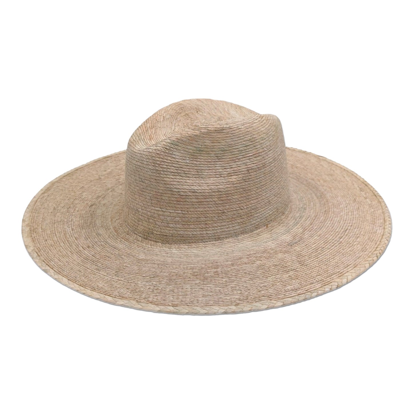 Straw Fedora Hat 4.75" Brim Off-White