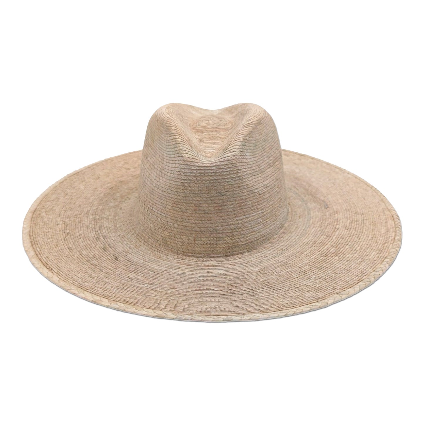 Straw Fedora Hat 4.75" Brim Off-White